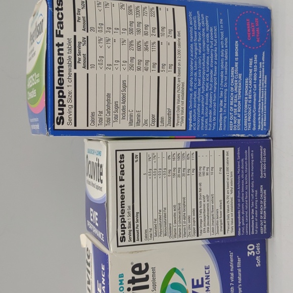 Bausch & Lomb Bath & Body Bausch Lomb Eye Bundle Lot Ocuvite